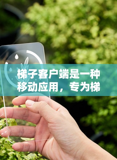梯子客户端是一种移动应用,专为梯子相关服务设计,提供移动设备上的操作和信息查询功能。以下是其主要特点和功能 梯子客户端是一种移动应用,专为梯子相关服务设计,提供移动设备上的操作和信息查询功能。以下是其主要特点和功能