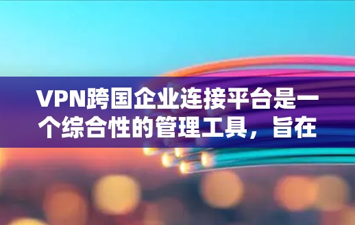 VPN跨国企业连接平台是一个综合性的管理工具，旨在连接和管理跨国企业之间的网络资源，以实现视频通话、文件同步等目标。以下是对该平台的详细分析和总结