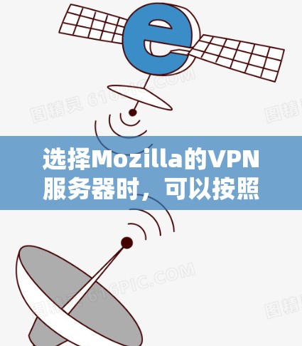 选择Mozilla的VPN服务器时,可以按照以下步骤进行