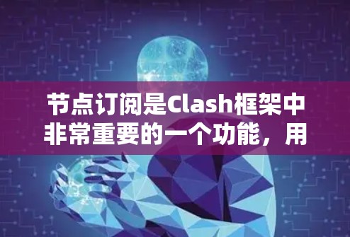 节点订阅是Clash框架中非常重要的一个功能,用于管理节点之间的消息和事件。以下是一些常见的节点订阅策略和推荐工具,帮助你高效地管理节点