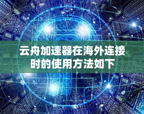 云舟加速器在海外连接时的使用方法如下