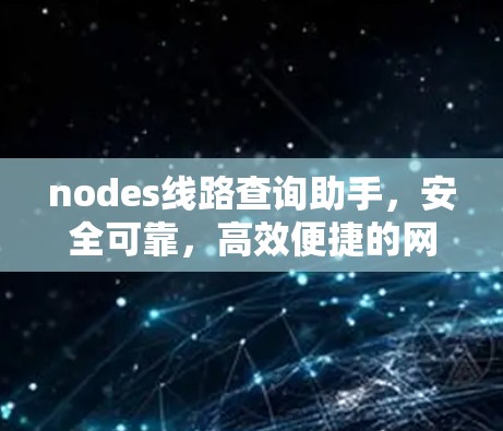 nodes线路查询助手，安全可靠，高效便捷的网络服务解决方案