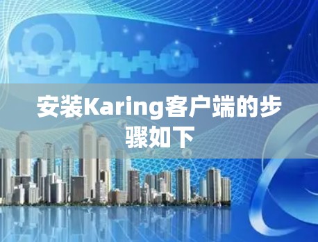 安装Karing客户端的步骤如下